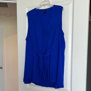 Torrid Royal Blue Sleeveless Blouse